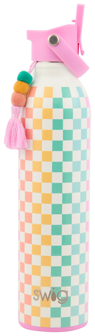 Thumbnail 1: Swig Life 26 oz Check Mate Stainless Steel Flip + Sip Water Bottle 