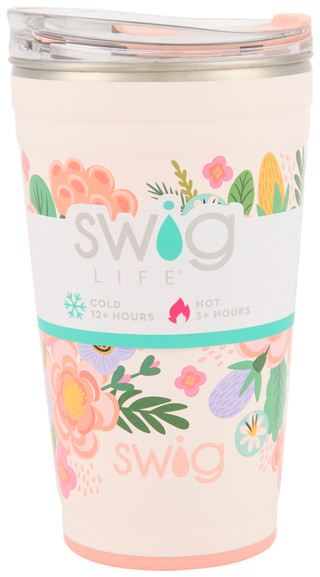 Thumbnail 1: Swig Life 24 oz Full Bloom Insulated Stainless Steel Tumbler 