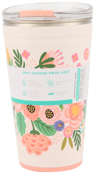Thumbnail 2: Swig Life 24 oz Full Bloom Insulated Stainless Steel Tumbler 