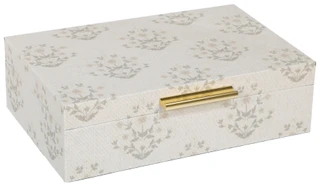 Thumbnail 1: The Artisan Market 11 in Decorative Floral Linen Storage Box 