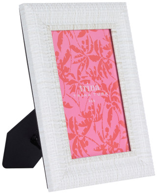 Thumbnail 1: Trina Turk 4x6 Resin Wicker Picture Frame  