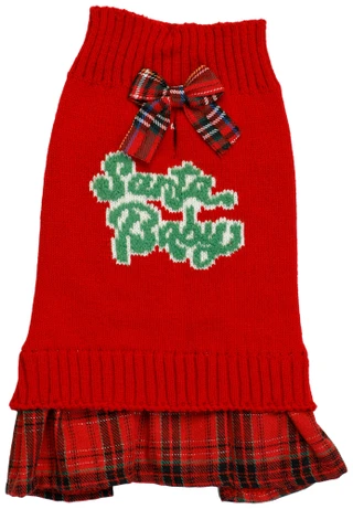 Thumbnail 1: PET OBSESSION Santa Baby Dog Sweater Dress  