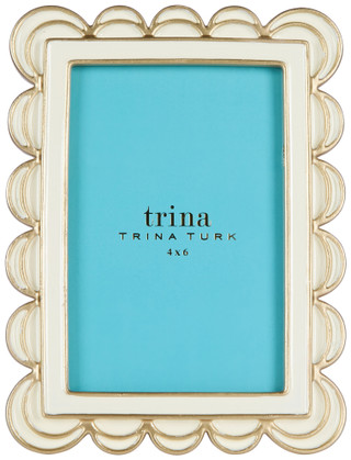 Thumbnail 2: Trina Turk 4x6 Scalloped Edge Picture Frame  