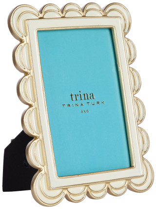 Thumbnail 1: Trina Turk 4x6 Scalloped Edge Picture Frame  