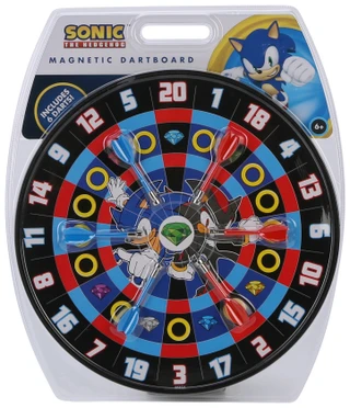 Thumbnail 1: SEGA 7 Pc Sonic Magnetic Dartboard Game Set  