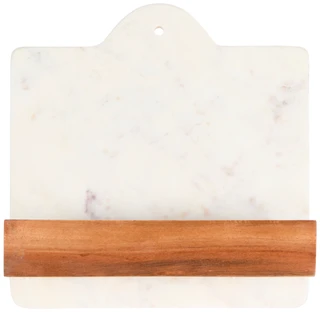 Thumbnail 2: INDIA CONNECTION 10.75x4x10.75 In Wood and Marble Cook Book Stand  