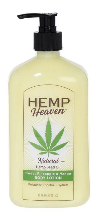 Thumbnail 1: Hemp Heaven 18 oz Sweet Pineapple & Mango Body Lotion  
