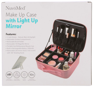 Thumbnail 6: NuvoMed Make Up Case with Light Up Mirror 