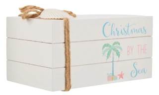 Thumbnail 2: Six Trees 7 in Wooden Coastal Christmas By The Sea Home Decor 