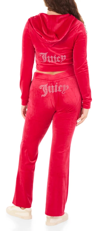 Thumbnail 2: Juicy Couture Juniors' 2 Pc Velvet Hoodie Track Pant Set  