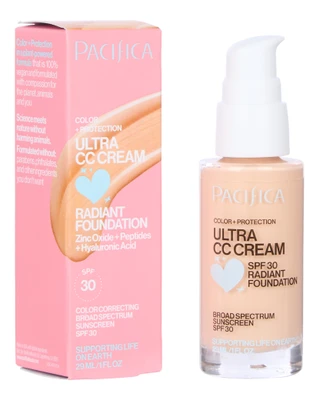 Thumbnail 1: Pacifica 1 oz Color+Protection SPF 30 Radiant Foundation  