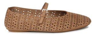 Thumbnail 2: ANNE KLEIN Women's Suede Perforated Mary Jane Shoes  