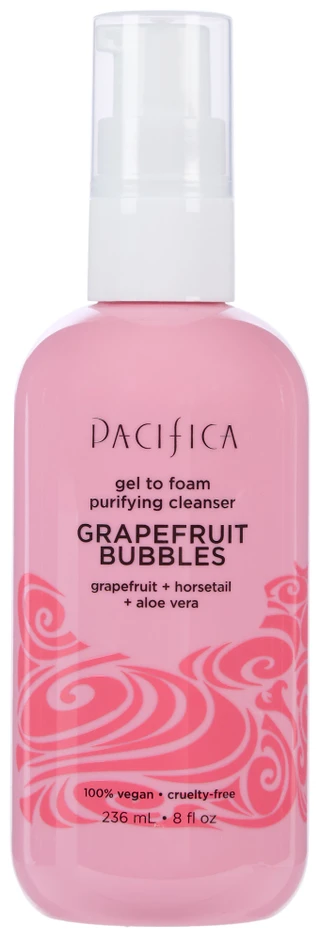 Thumbnail 1: Pacifica 8 oz Grapefruit Bubbles Gel to Foam Purifying Cleanser  