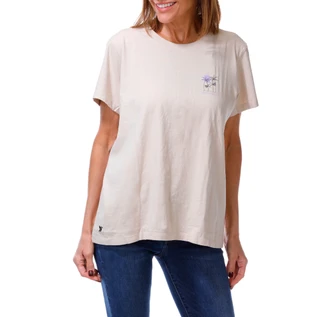 Thumbnail 1: Life is Good Women's Short Sleeve Purple Moon Palm Graphic Tee 