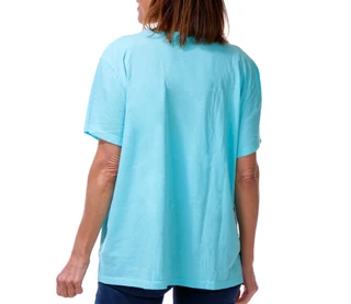 Thumbnail 2: Life is Good Women's Short Sleeve Daisy Graphic V Neck Top 