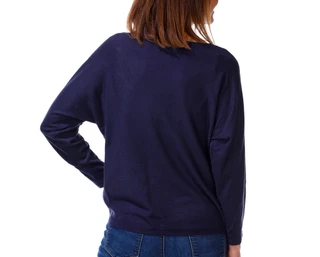 Thumbnail 2: Mila Milano Women's Long Sleeve Embellished Dragonfly Sweater 