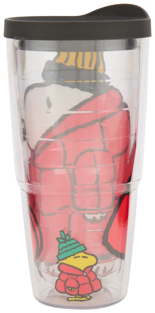 Thumbnail 2: Tervis 24 oz Peanuts Christmas Cozy Snoopy Tumbler 