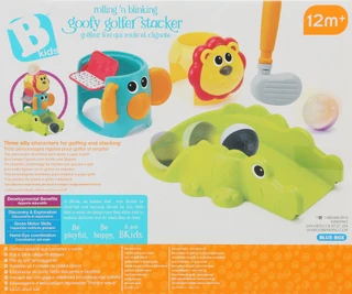 Thumbnail 2: B Kids  Goofy Golfer Stacker Toy with Club & Light-Up Golf Ball 