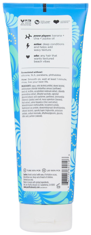 Thumbnail 2: Pacifica 8 oz Banana Cream Beachy Texture Cream Conditioner  