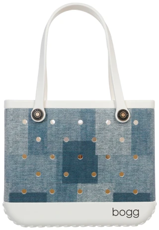 Thumbnail 1: BOGG BAG Denim Patchwork Print Tote Bogg Bag 