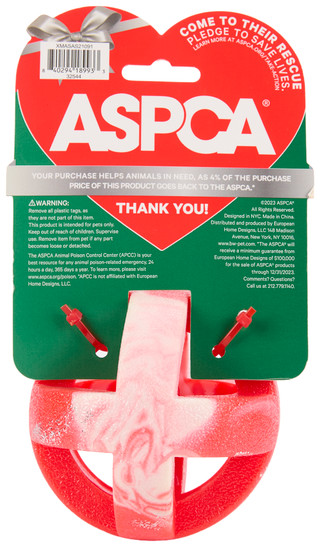 Thumbnail 2: ASPCA Christmas Peppermint Swirl Cage Ball for Dogs 