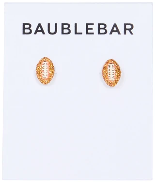 Thumbnail 1: Baublebar Gold Tone Football Earrings  
