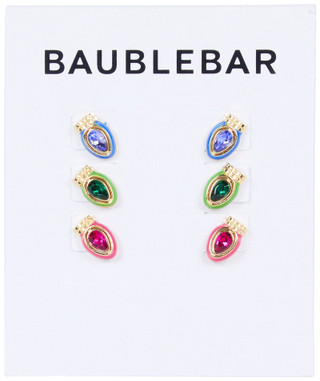 Thumbnail 1: Baublebar 3 Pk Gold Tone Light Show Stud Earrings 