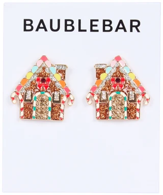 Thumbnail 1: Baublebar Christmas Gingerbread Stud Earrings 