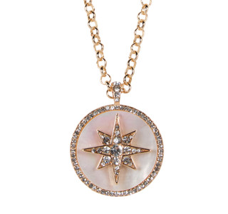 Thumbnail 2: Gold Tone Carina Pendant Necklace  