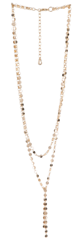 Thumbnail 1: Gold Tone Layered Beaded Y-Necklace 