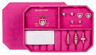 Thumbnail 1: Devin Rose  Gold Tone Jewelry Gift Set with Travel Case 