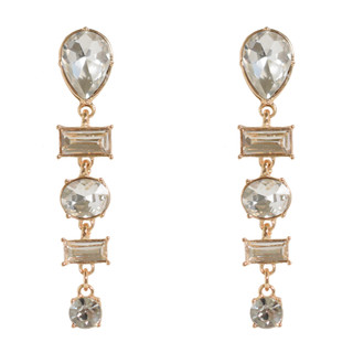 Thumbnail 1: BADGLEY MISCHKA Gold Tone Drop Earrings 