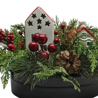 Thumbnail 4: Magical Season 17 In LED Village Christmas Centerpiece 