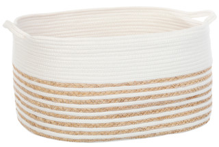 Thumbnail 1: . Oval Rope Storage Basket 