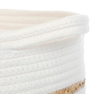 Thumbnail 3: . Oval Rope Storage Basket 