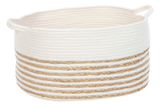 Thumbnail 1: . Oval Rope Storage Basket 