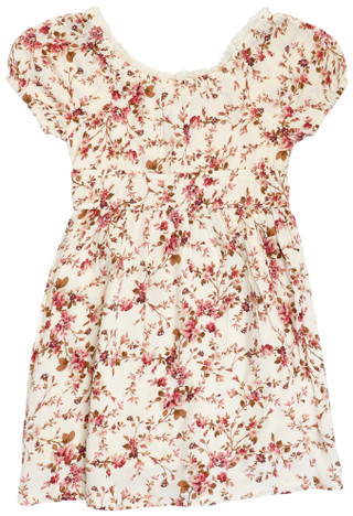 Thumbnail 1: Lea Kids Little Girls Short Sleeve Floral Dress 