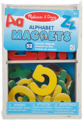 Thumbnail 1: Melissa & Doug 52 Pc Wooden Alphabet Magnets  