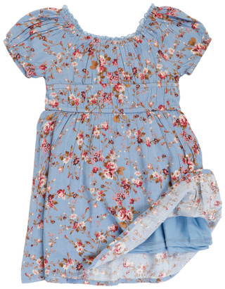 Thumbnail 2: Lea Kids Toddler Girls Short Sleeve Floral Dress 