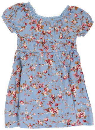 Thumbnail 1: Lea Kids Toddler Girls Short Sleeve Floral Dress 