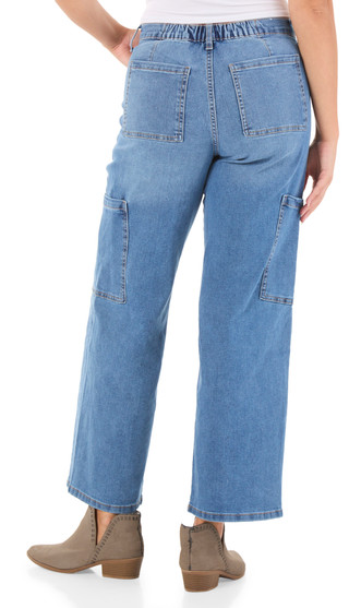 Thumbnail 2: Celebrity Pink Juniors' Wide Leg Cargo Jeans  