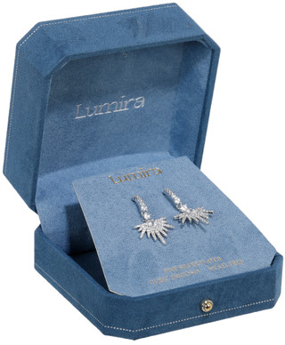 Thumbnail 1: Mulberry & Broome Fine Plated Cubic Zirconia Drop Earrings 