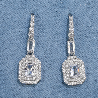 Thumbnail 2: Mulberry & Broome Fine Silver Plated Drop Earrings 