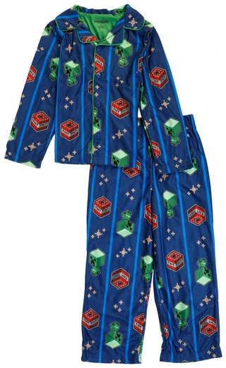 Thumbnail 1: Minecraft Boys 2 Pc Pajama Pants Set 