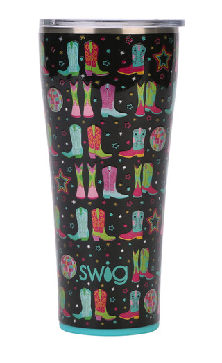 Thumbnail 2: Swig 32 oz Disco Cowgirl Stainless Steel Tumbler 