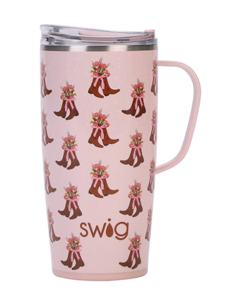 Thumbnail 2: Swig 22 oz Cowgirl Coquette Stainless Steel Travel Mug 