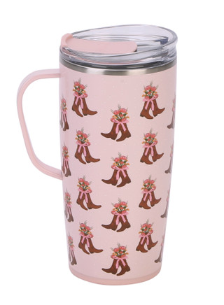Thumbnail 1: Swig 22 oz Cowgirl Coquette Stainless Steel Travel Mug 