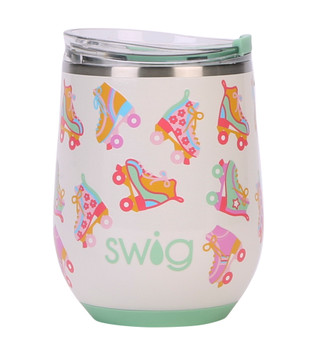 Thumbnail 2: Swig 12 oz Roller Rink Stainless Steel Wine Cup 
