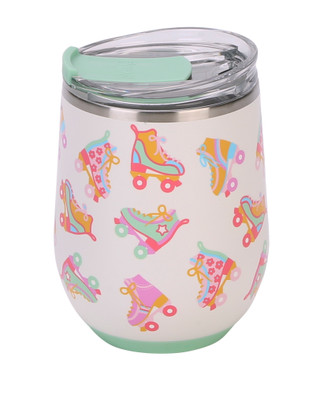 Thumbnail 1: Swig 12 oz Roller Rink Stainless Steel Wine Cup 