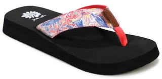 Thumbnail 1: Yellow Box Women's Casual Flounder Sequined Thong Slippers 